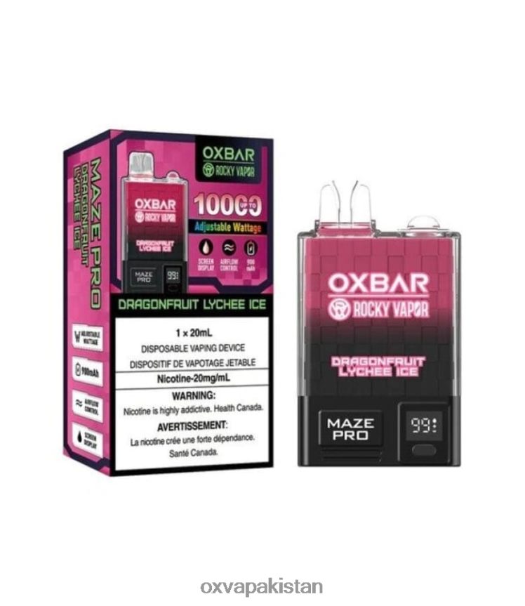 ڈریگن فروٹ لیچی آئس OXVA OXBAR MAZE PRO 10000 - OXVA vape price - DP622H25