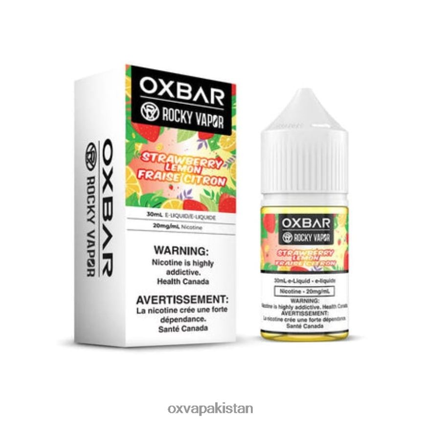سٹرابیری نیبو OXVA OXBAR - OXVA Balochistan - DP622H52 30 ملی لیٹر نمک